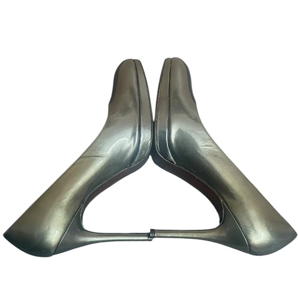 Stuart Weitzman green rounded toe patent leather heels size 8.5 M - Picture 7 of 15